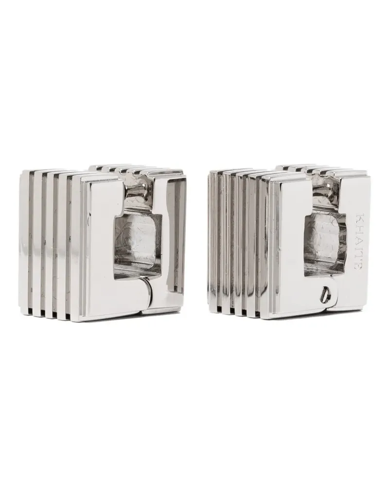 KHAITE Kleine Empire Ohrringe mit Rückenausschnitt - Silber Silber