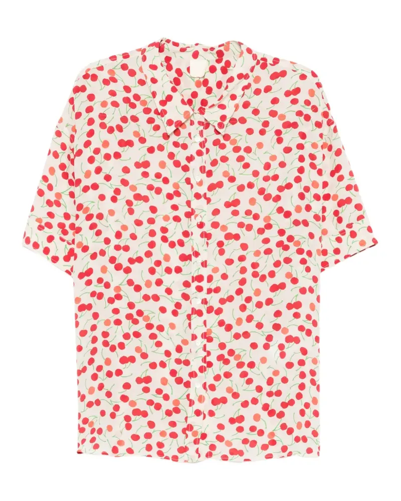 ASPESI cherry-print blouse - Nude Nude