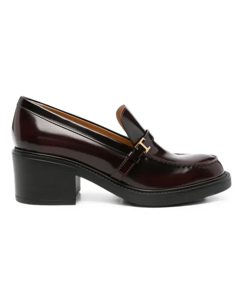 TOD'S T Timeless Pumps aus Leder mit Absatz - Rot Rot