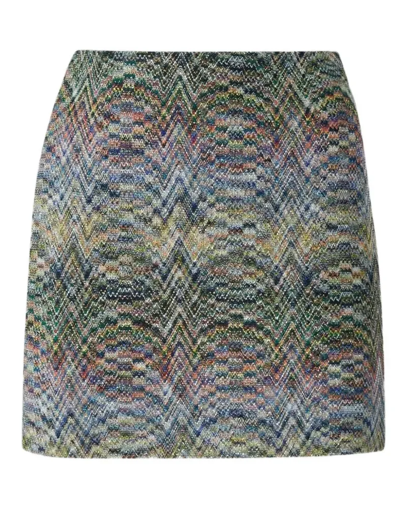 Missoni zigzag-knit skirt - Blau Blau
