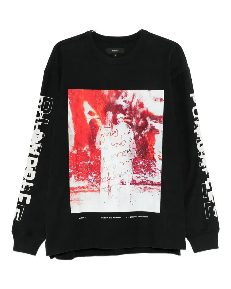 PURPLE BRAND long-sleeve sweatshirt - Schwarz Schwarz