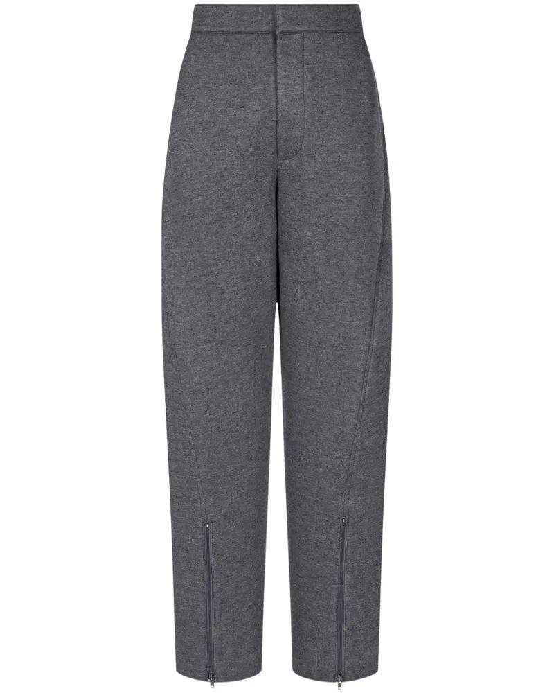 STUDIO TOMBOY Halbhohe Tapered-Hose - Grau Grau