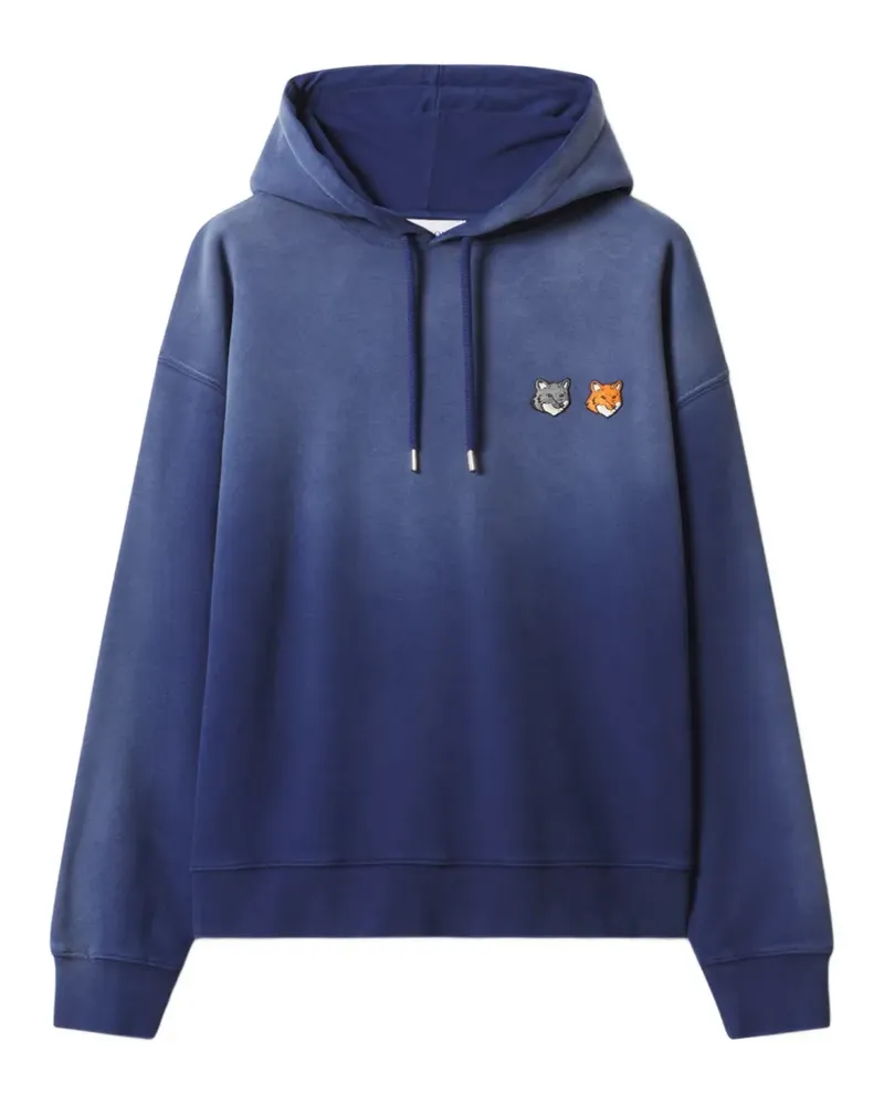 Kitsuné Double Fox Hoodie - Blau Blau