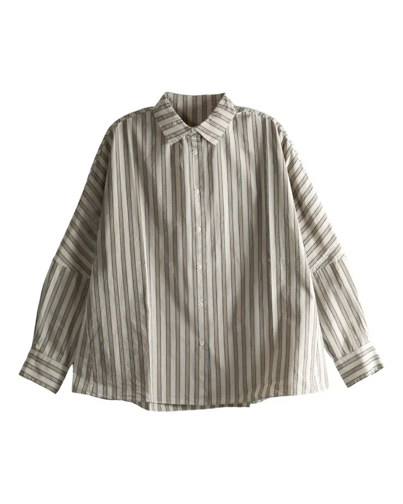 Casey Casey Waga striped button-down shirt - Nude Nude