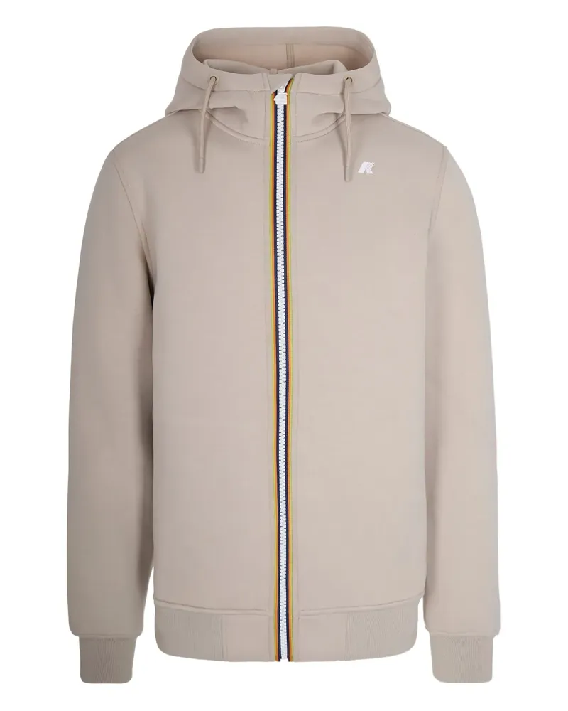 K-Way Kapuzenjacke mit Reißverschluss - Nude Nude