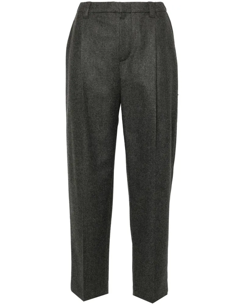 Brunello Cucinelli Melierte Cropped-Hose - Grau Grau