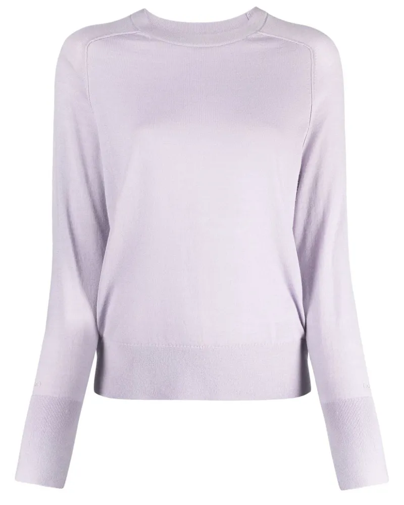 Calvin Klein Fein gestrickter Pullover Violett