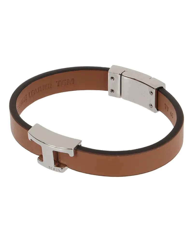 TOD'S T Timeless leather bracelets - Silber Silber