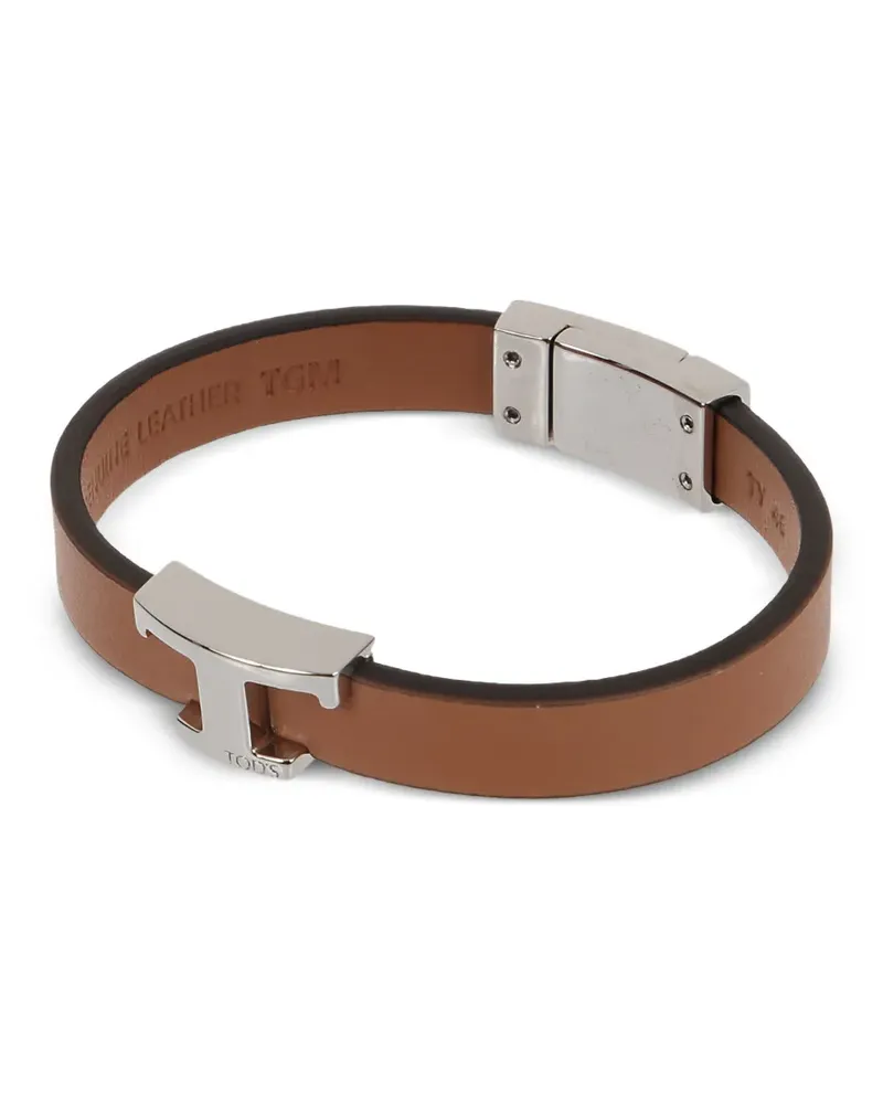 TOD'S T Timeless leather bracelets - Silber Silber