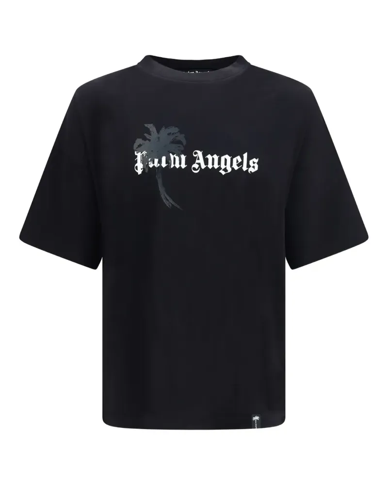 Palm Angels Kurzärmeliges Palm Drift T-Shirt - Schwarz Schwarz