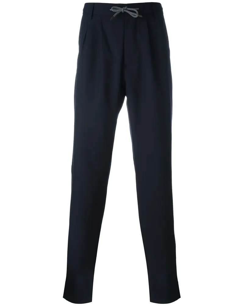 Brunello Cucinelli Klassische Wollhose - Blau Blau