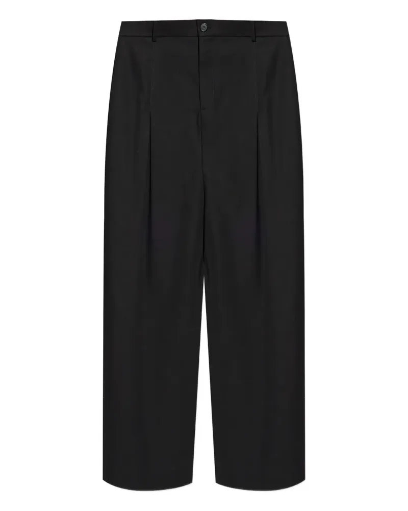 Loewe Hose mit Faltendetail - Schwarz Schwarz