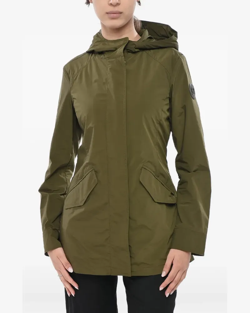 Woolrich hooded concealed-fastening jacket - Grün Grün
