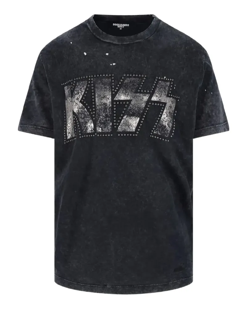 Dsquared2 T-Shirt mit Nieten - Grau Grau