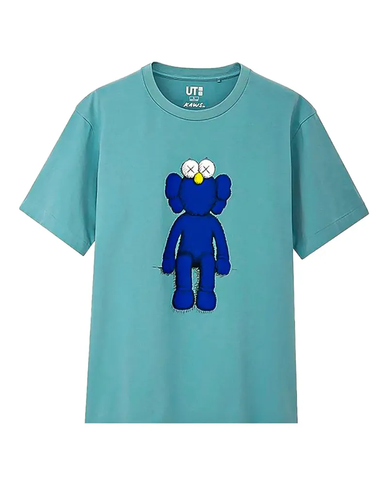KAWS x Uniqlo BFF T-Shirt mit Print - Grün Grün