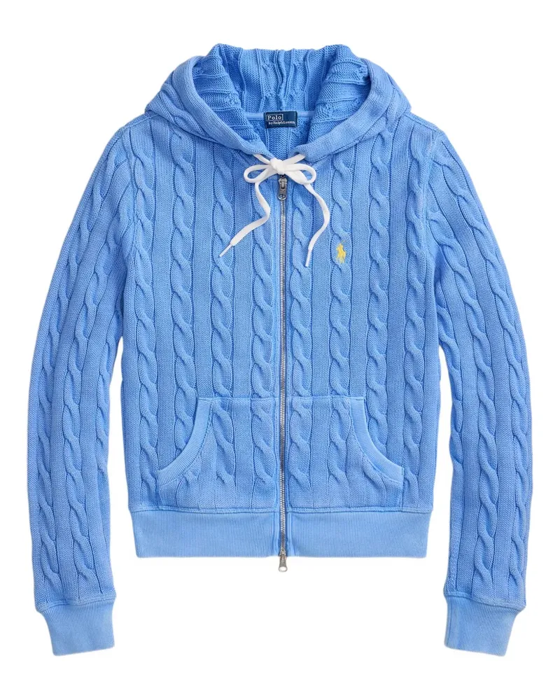 Ralph Lauren Hoodie mit Zopfmuster - Blau Blau