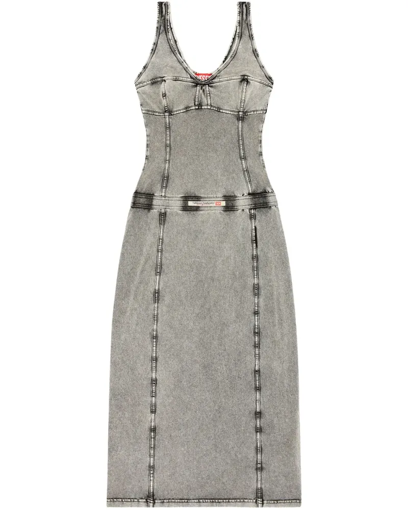 Diesel D-Inny Jeanskleid - Grau Grau