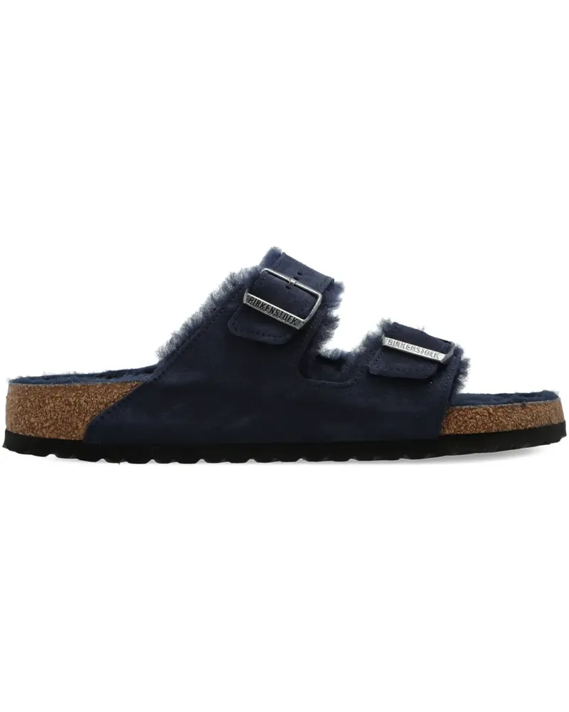 Birkenstock Arizona shearling-lined flat sandals - Blau Blau