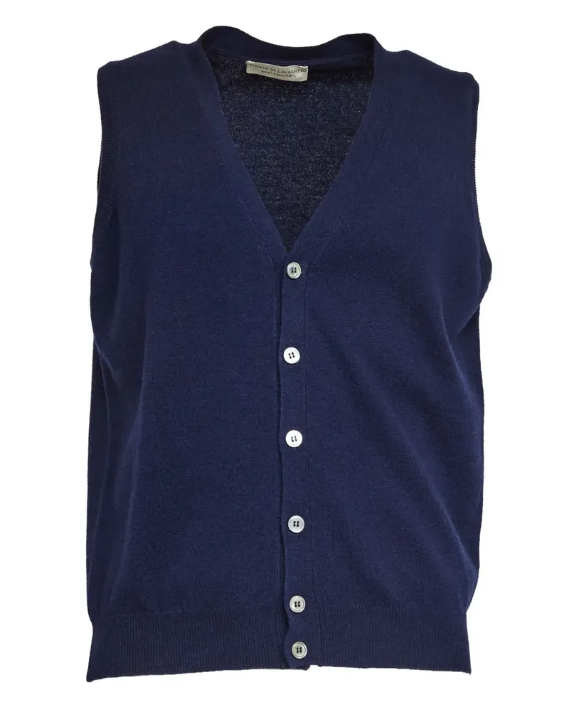 Filippo de Laurentiis Weste mit Knöpfen - Blau Blau