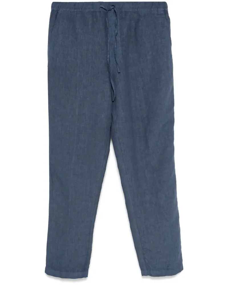 120% Lino Hose aus Leinen - Blau Blau