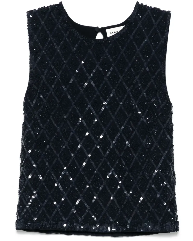 P.A.R.O.S.H. Gild Bluse - Blau Blau