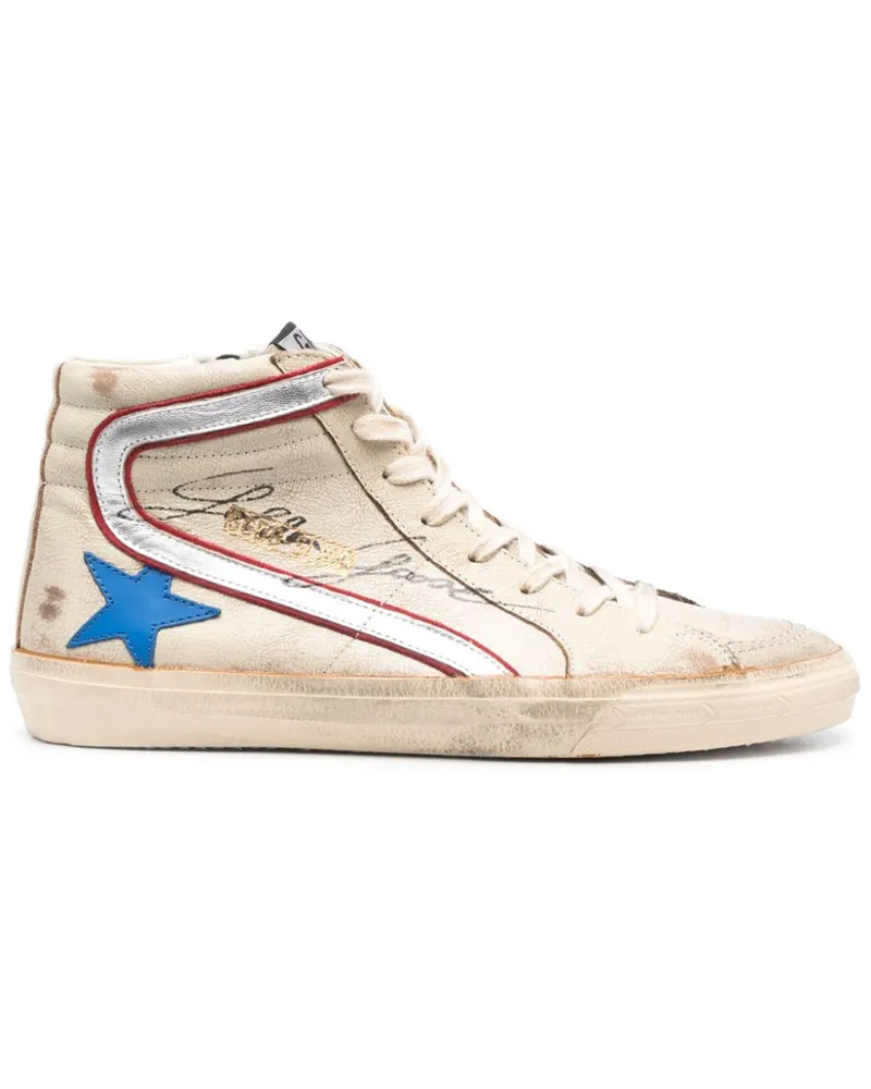 Golden Goose Slide High-Top-Sneakers - Nude Nude