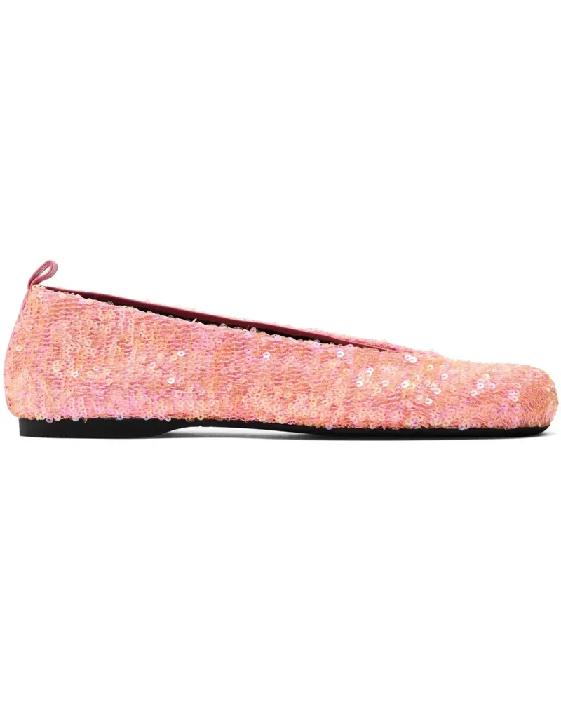 J.W.Anderson Ballerinas mit Pailletten - Rosa Rosa