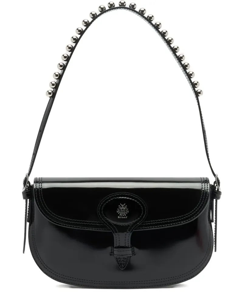 Bally Kleine Beckett Schultertasche - Schwarz Schwarz