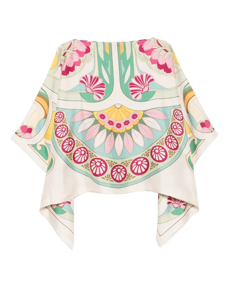 La DoubleJ floral-print blouse - Nude Nude