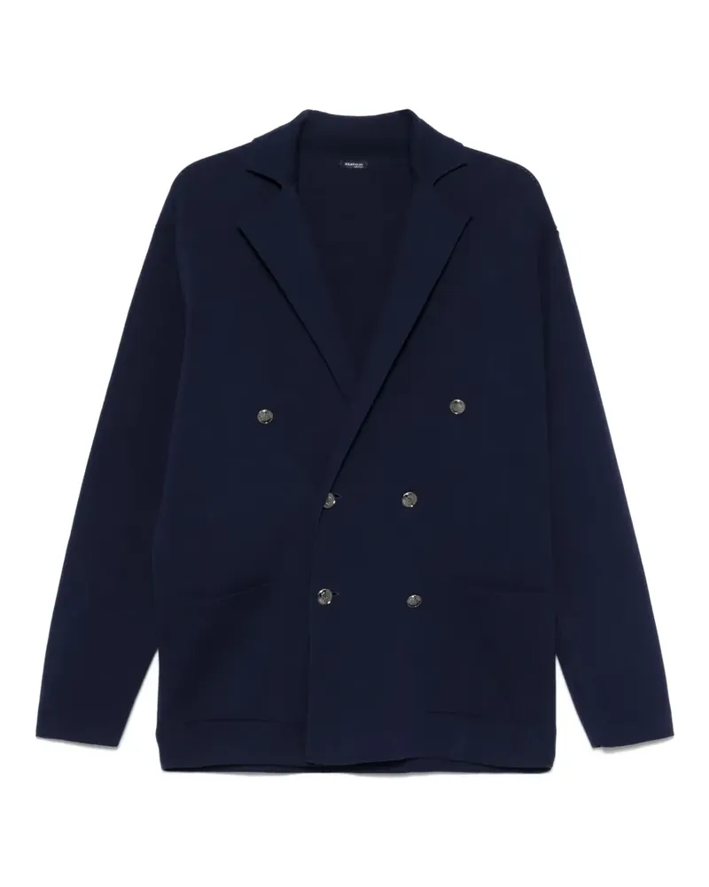 Kiton Gestricktes Sakko - Blau Blau