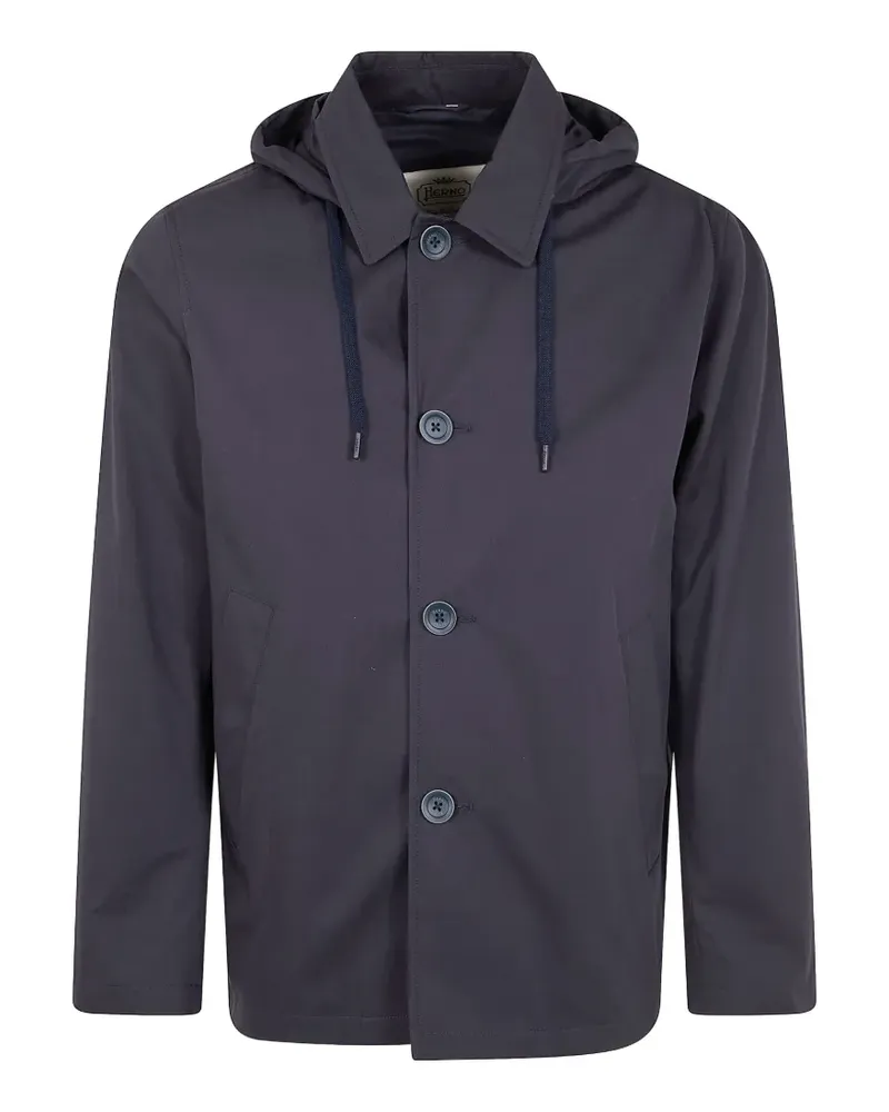 Herno Jacke mit Kapuze - Blau Blau