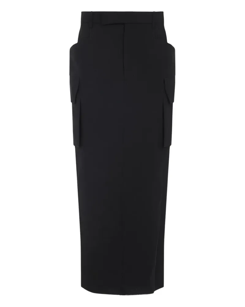 Rick Owens Rock mit aufgesetzten Taschen - Schwarz Schwarz