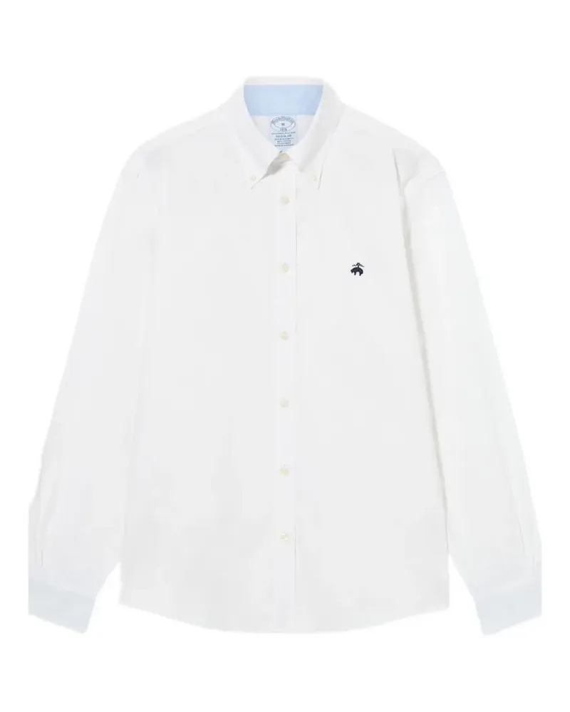 Brooks Brothers Hemd mit Button-down-Kragen - Weiß Weiß