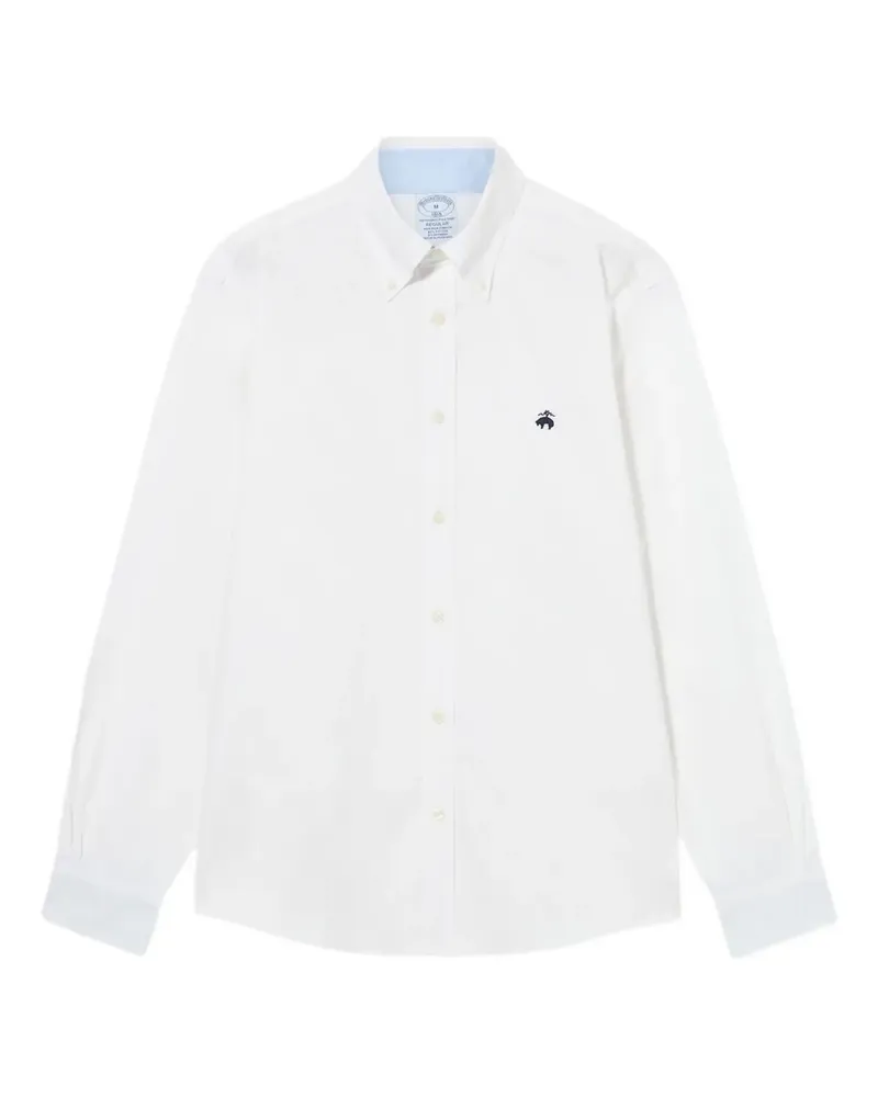 Brooks Brothers Hemd mit Button-down-Kragen - Weiß Weiß