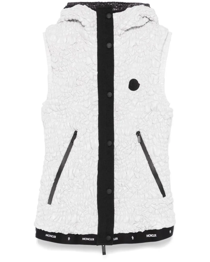 Moncler Geraffte Weste - Grau Grau