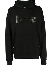 Izzue Hoodie mit Logo-Stickerei Schwarz