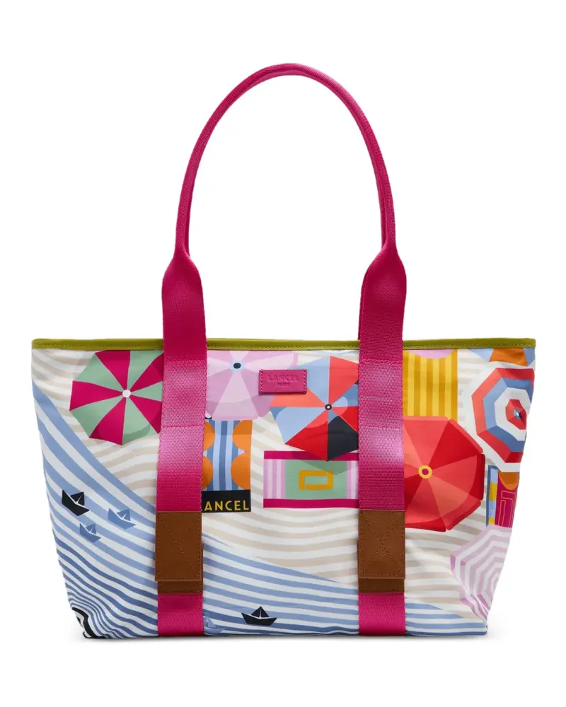 Lancel medium Mistral Rollable print tote bag - Blau Blau