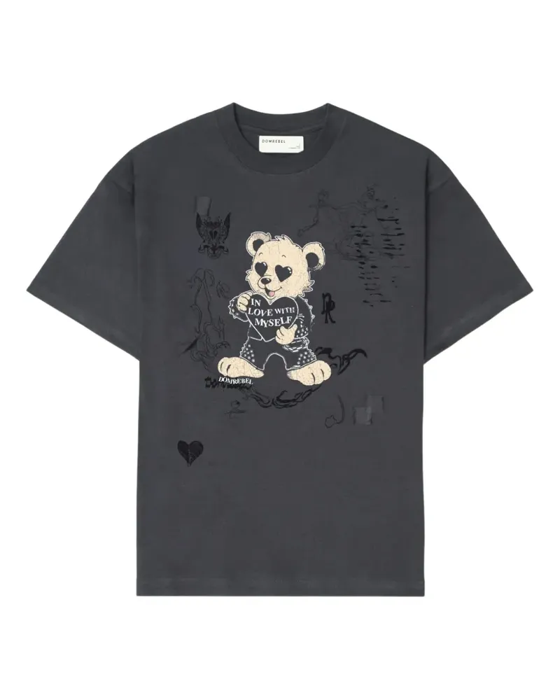 DOMREBEL Moi graphic T-shirt - Schwarz Schwarz