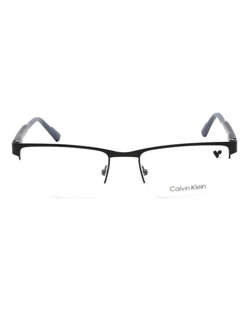 Calvin Klein rectangle-frame glasses - Schwarz Schwarz
