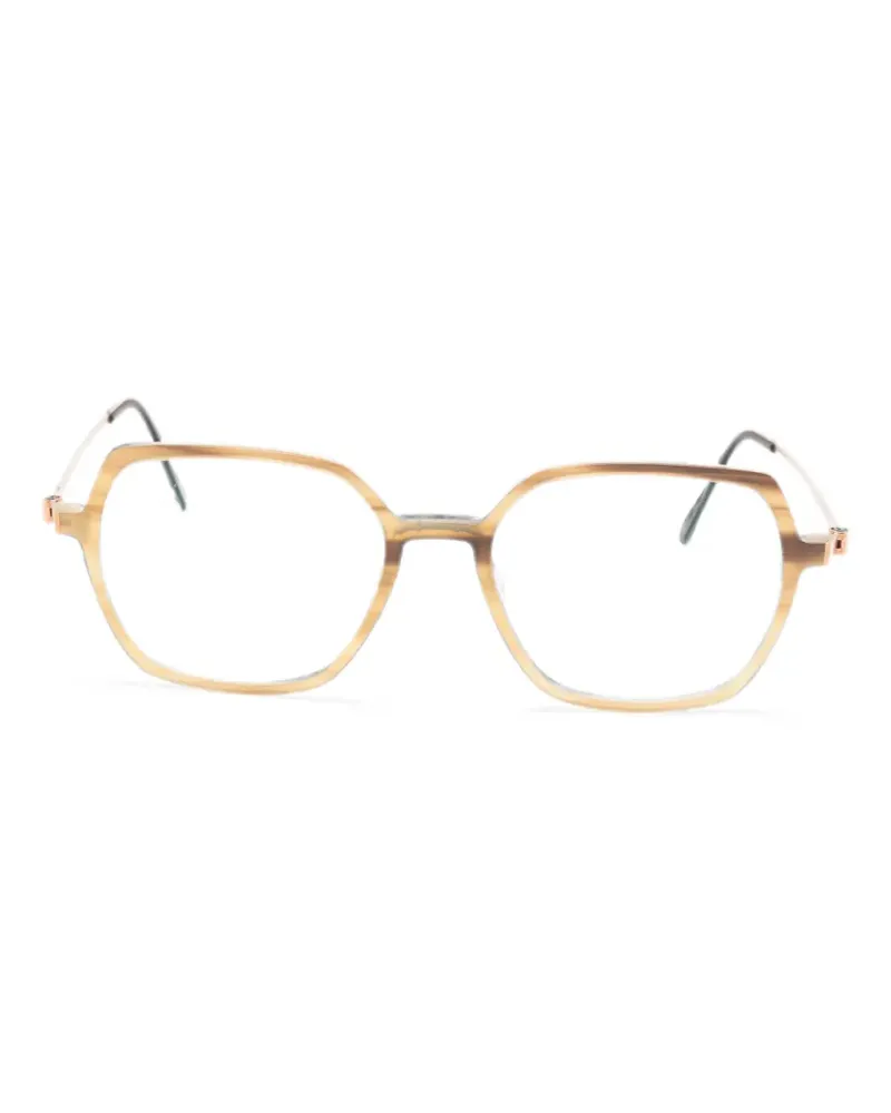 Lindberg Brille mit geometrischem Gestell - Nude Nude
