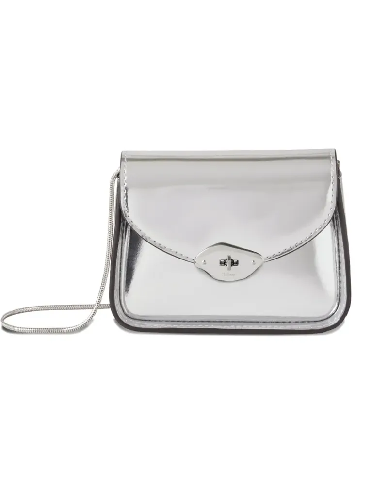 Mulberry Mini Lana Umhängetasche mit Kettenriemen - Silber Silber