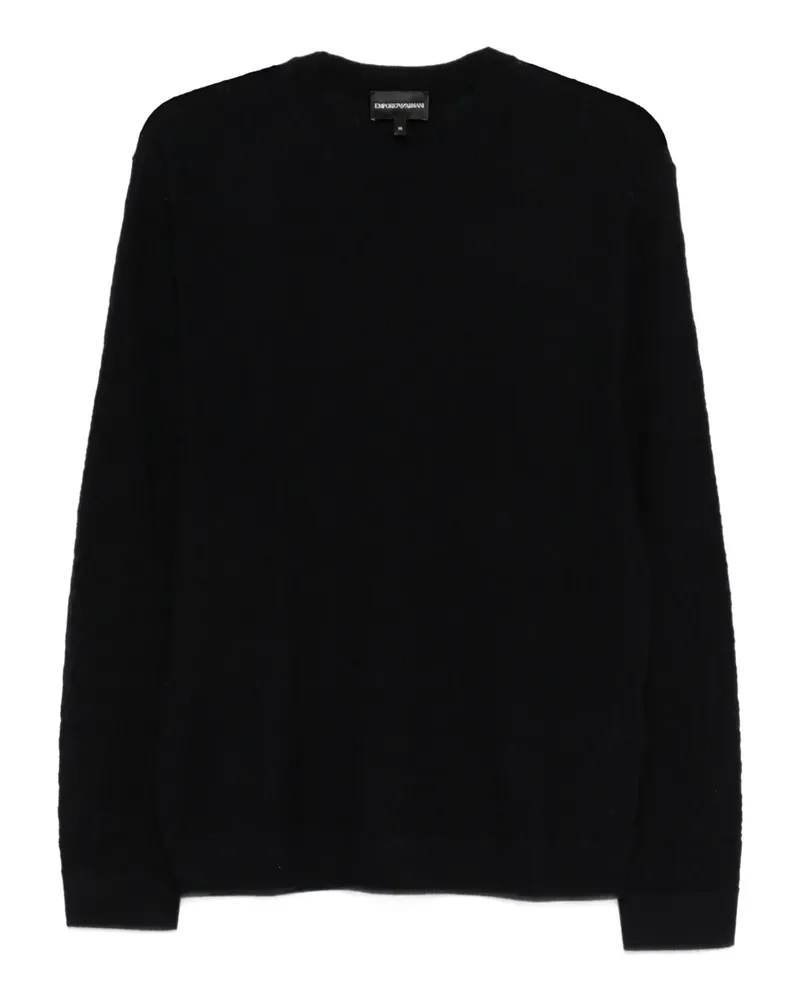 Emporio Armani logo-embossed top - Blau Blau