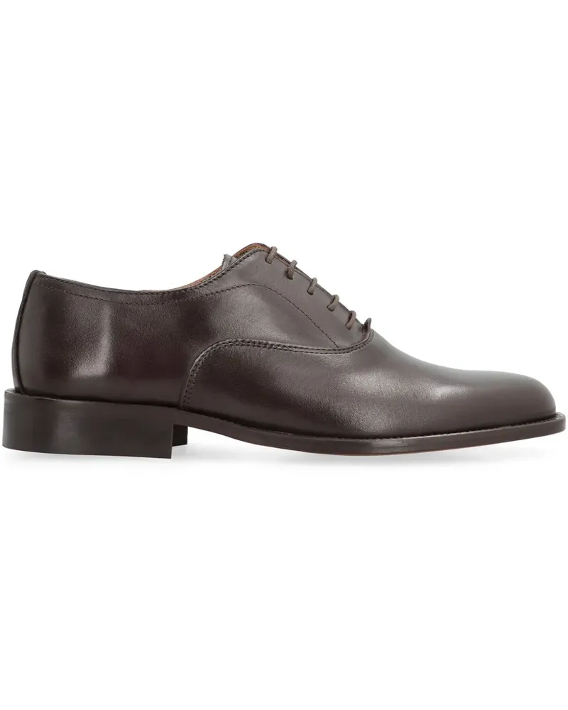Bruno Magli Schnürschuhe mit Glanzoptik - Braun Braun