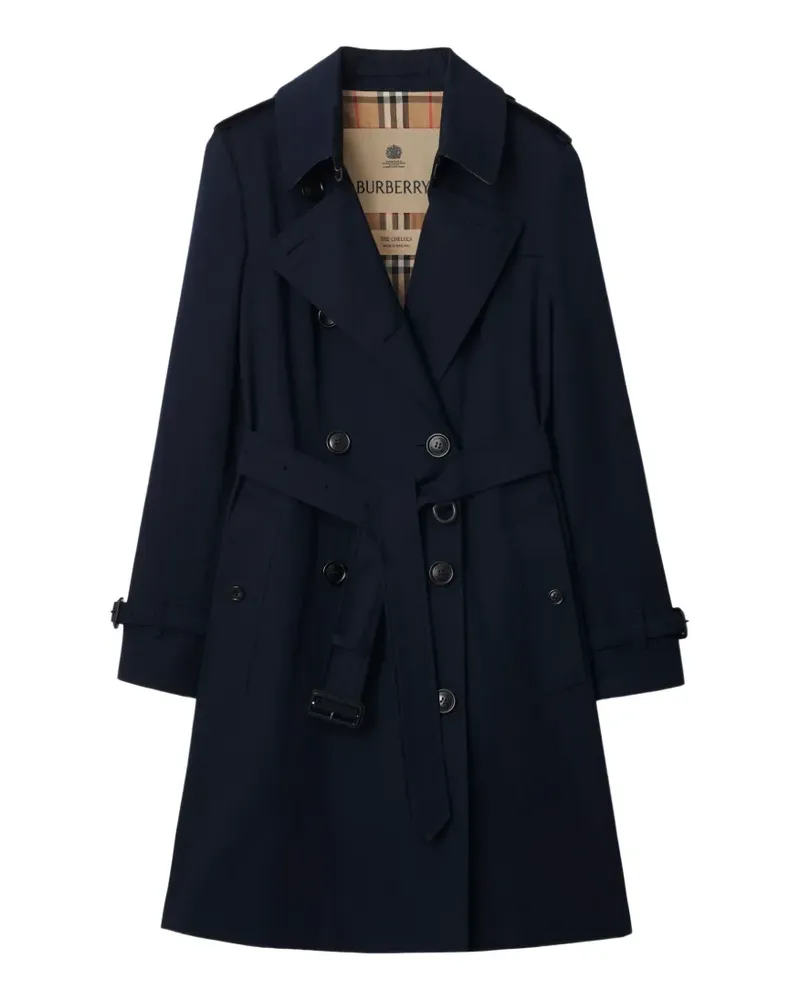 Burberry Chelsea Heritage Midi-Trenchcoat - Blau Blau