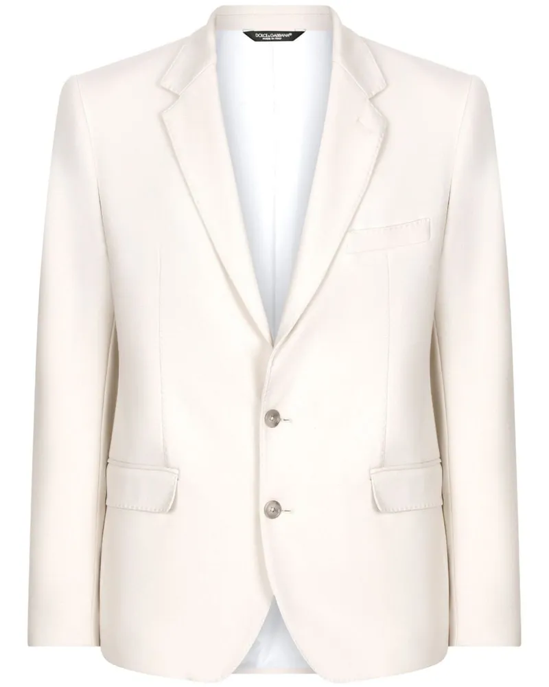 Dolce & Gabbana Sakko mit fallendem Revers - Weiß Weiß