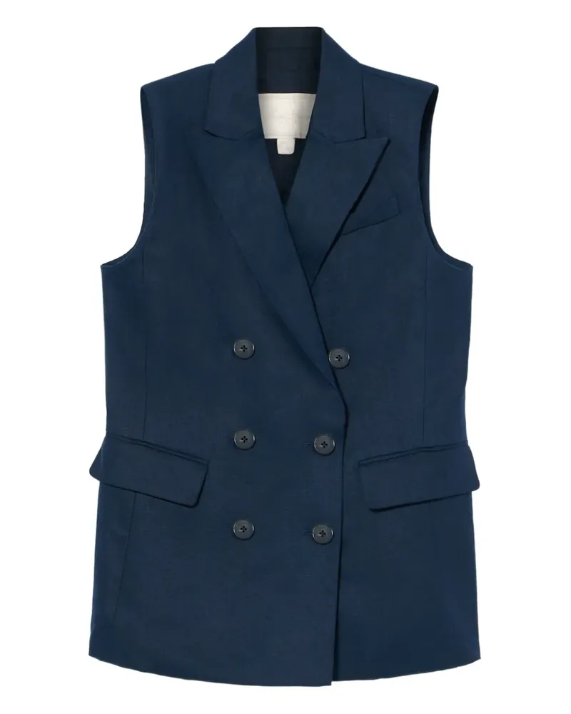 Brooks Brothers Doppelreihige Weste - Blau Blau