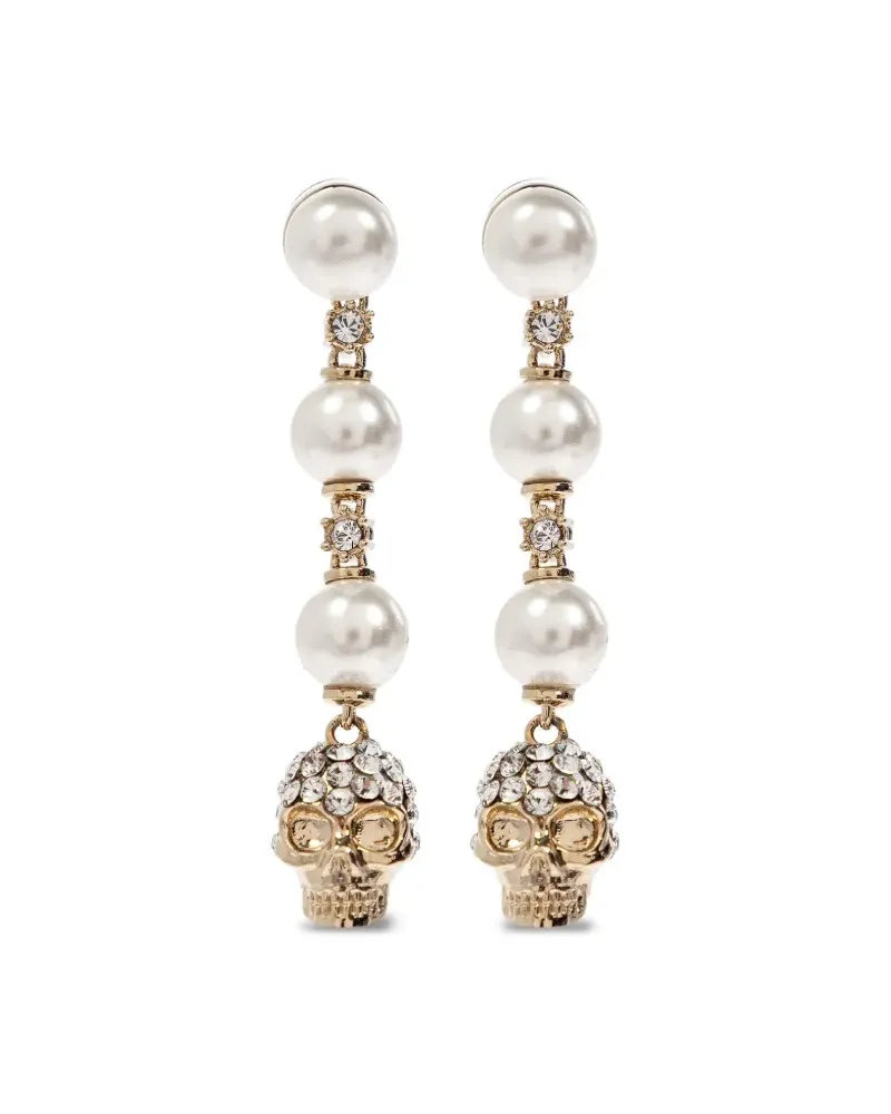 Alexander McQueen Ohrringe mit Kristallen - Gold Gold
