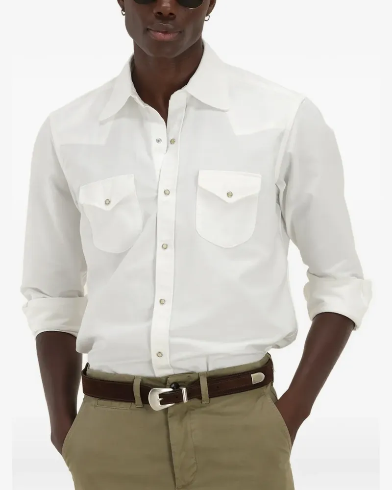 Fortela Tex flap-pocket shirt - Weiß Weiß