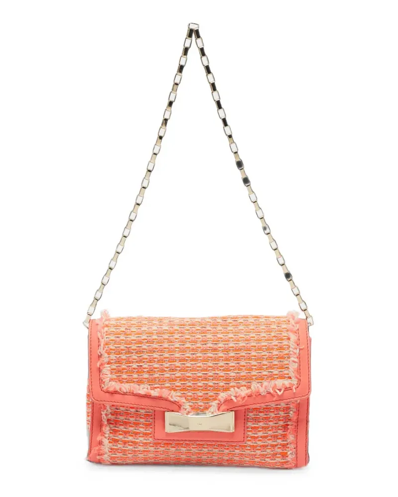 Kate Spade Tweed-Schultertasche mit Schleife - Orange Orange