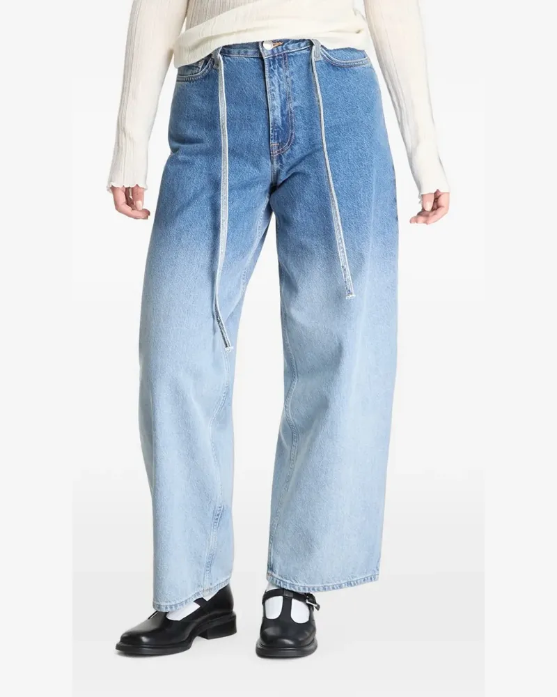 Samsøe & Samsøe gradient-effect wide-leg jeans - Blau Blau
